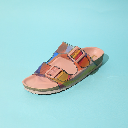 Women’s Abstract Buckle Slides