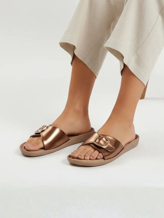 Copper Slides Buckle Sandals