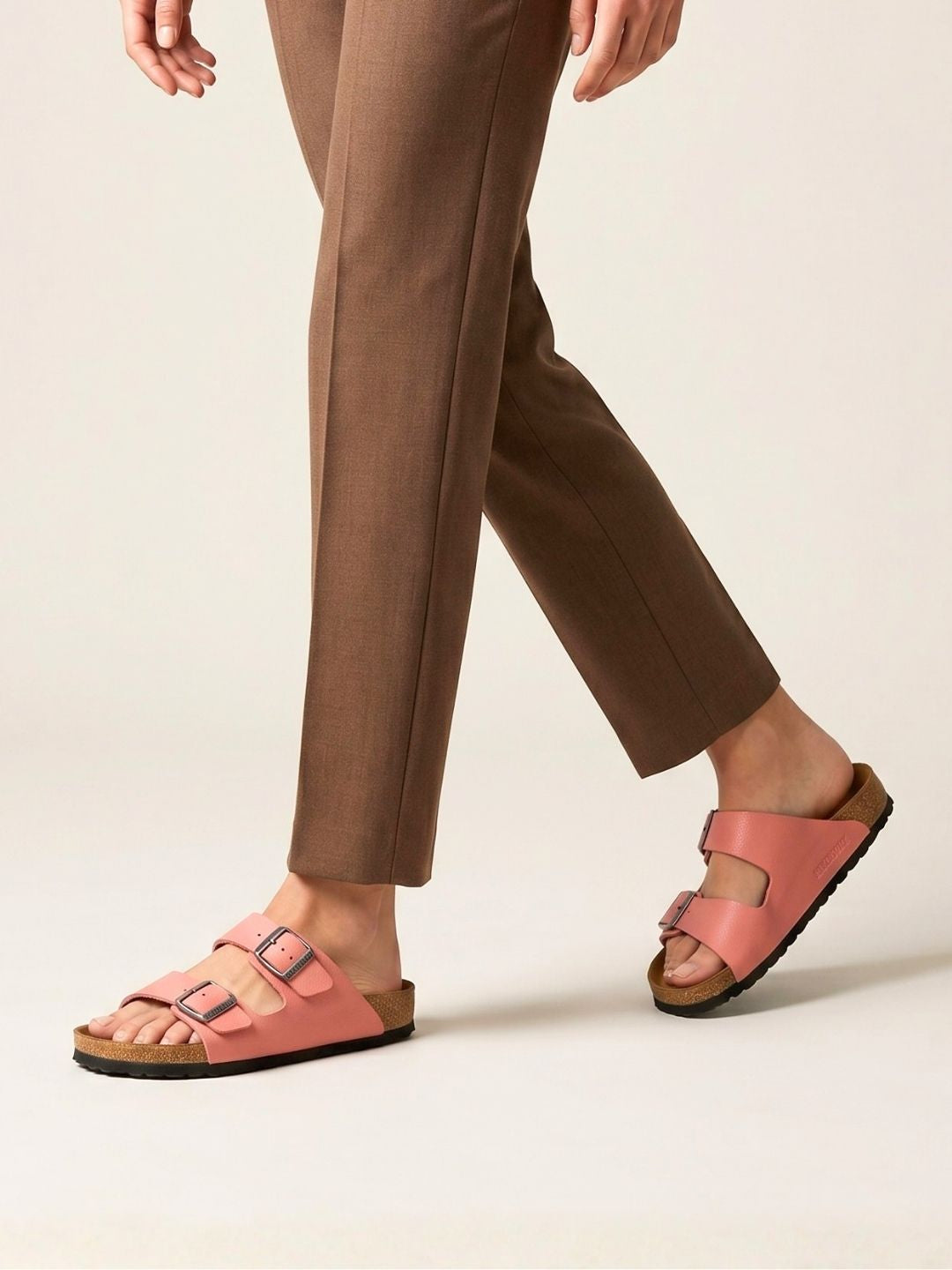 Pink Double buckle Sandals