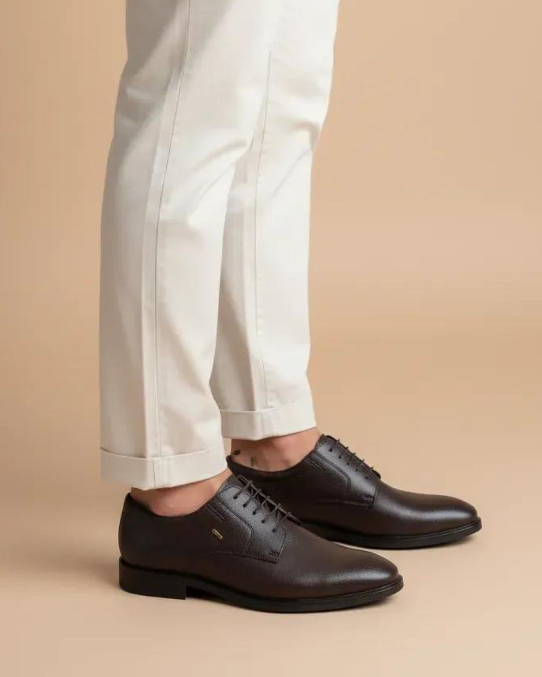 Brown Formal Derby Shoes