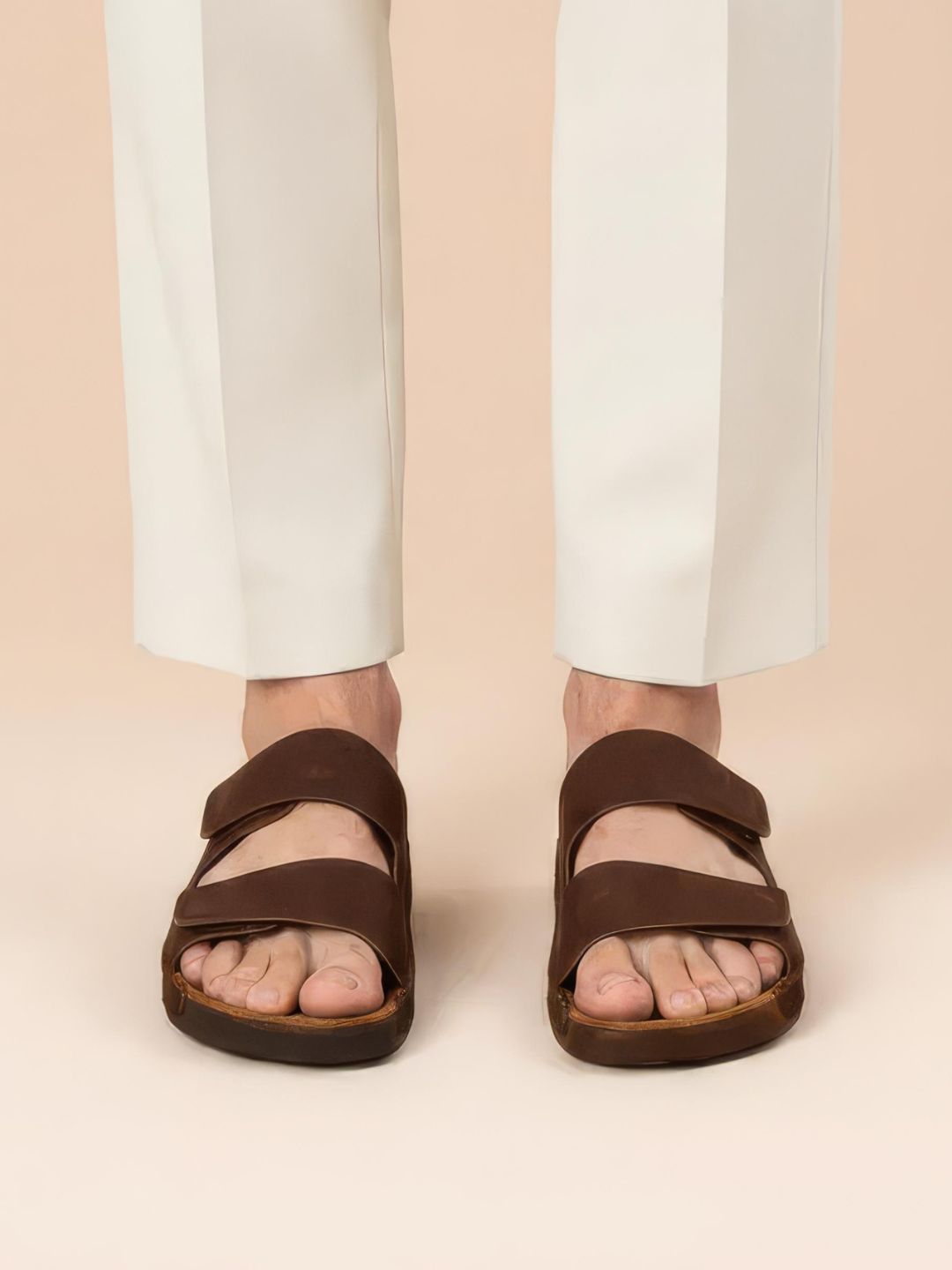 Brown Men Comfort Sandals