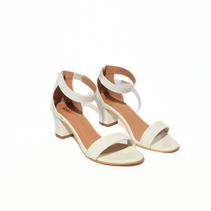 Ankle Strap with Zipper back Heel