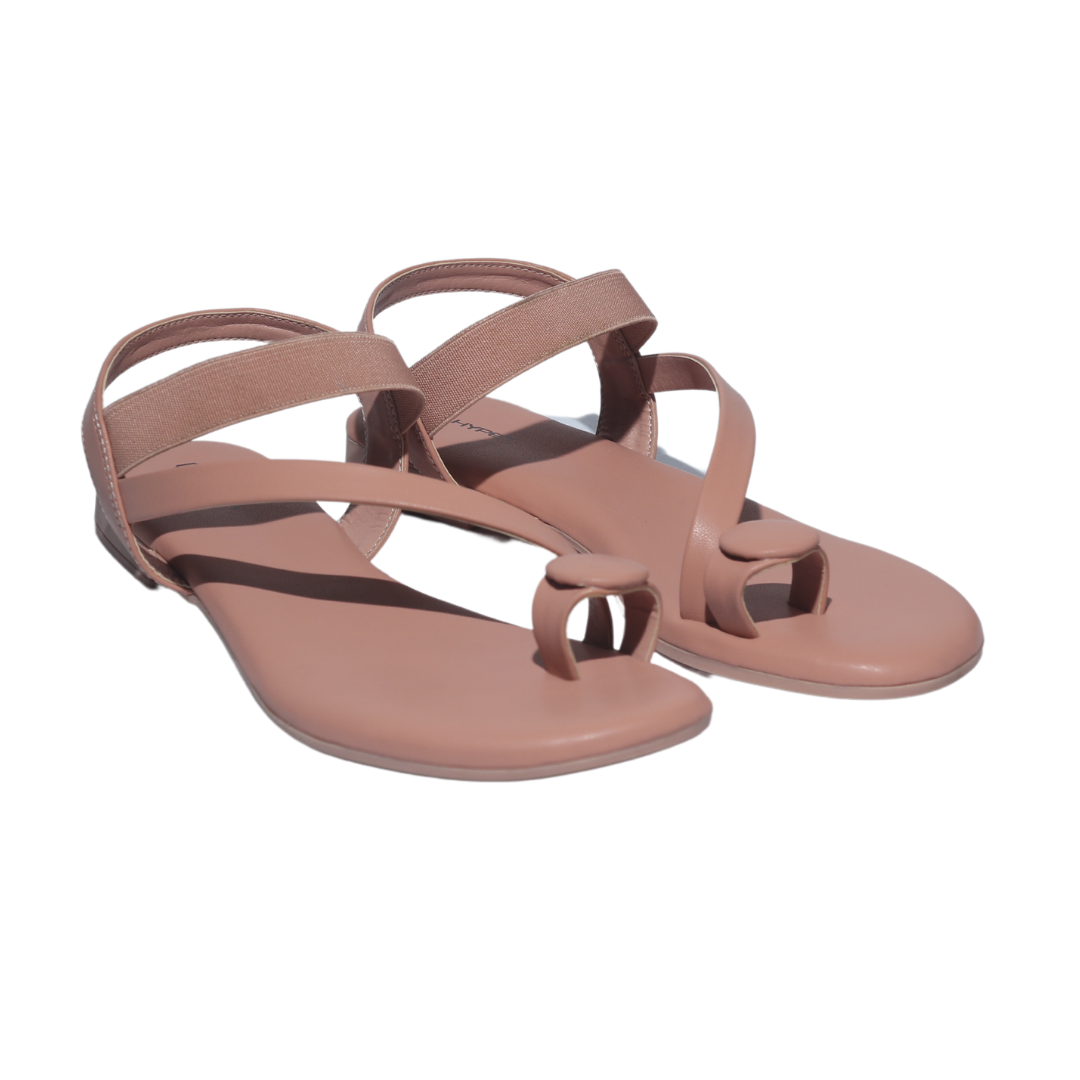 Pink Toe-Ring Sandals