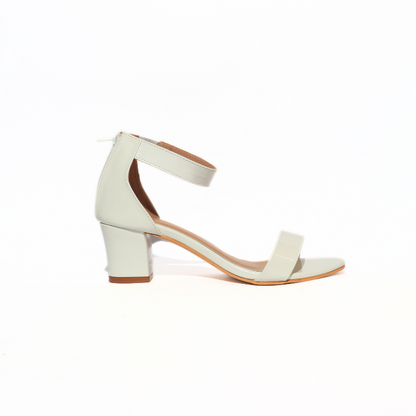 Ankle Strap with Zipper back Heel