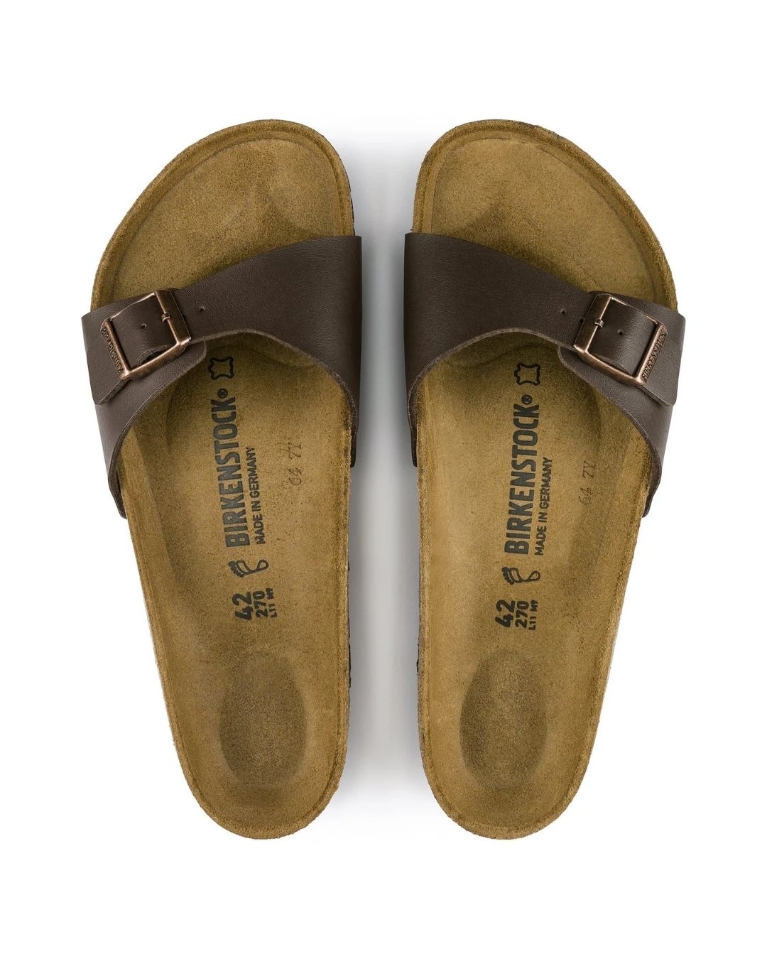 Madrid Birko-Flor Brown Women Sandals