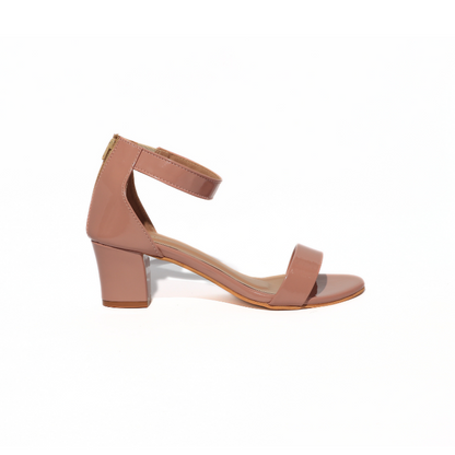Ankle Strap with Zipper back Heel