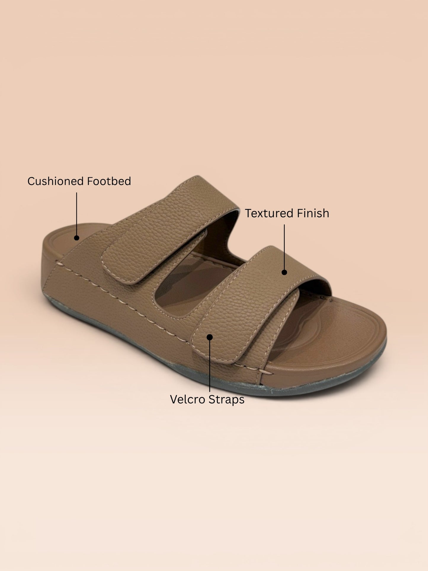 Men's Dual Strap Velcro Sandals