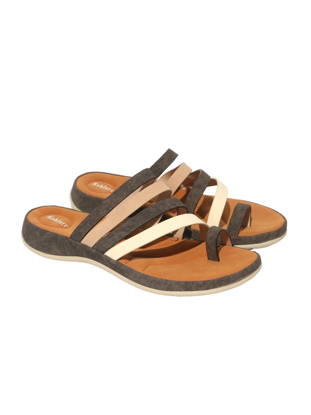 Black Toe-ring Sandals