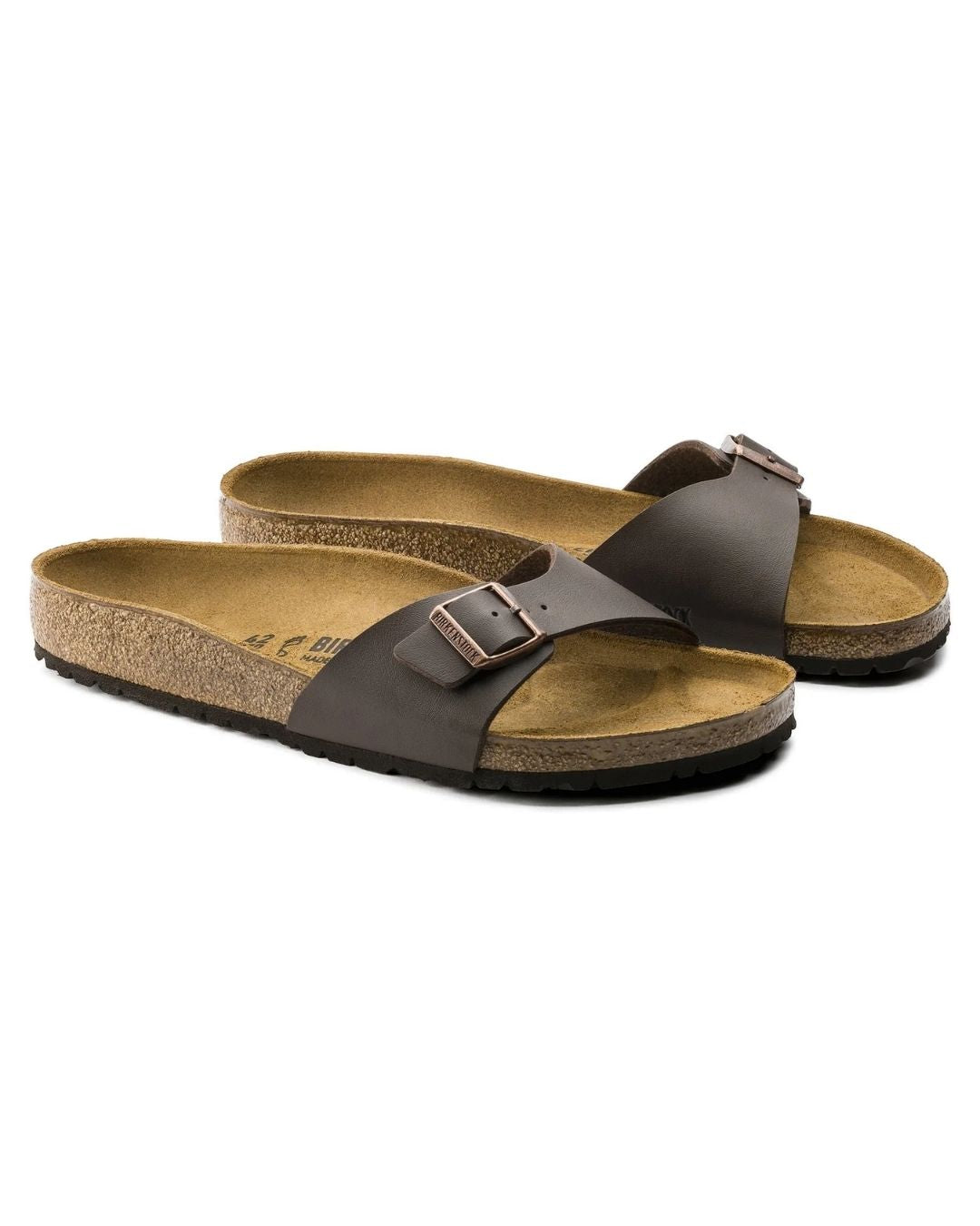 Madrid Birko-Flor Brown Women Sandals