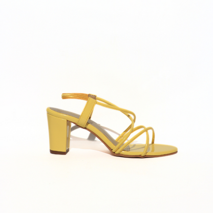 Messy Strap with Block Heel