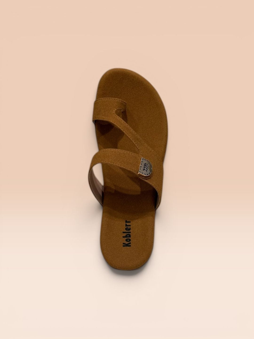 Tan Toe-Loop Sandals