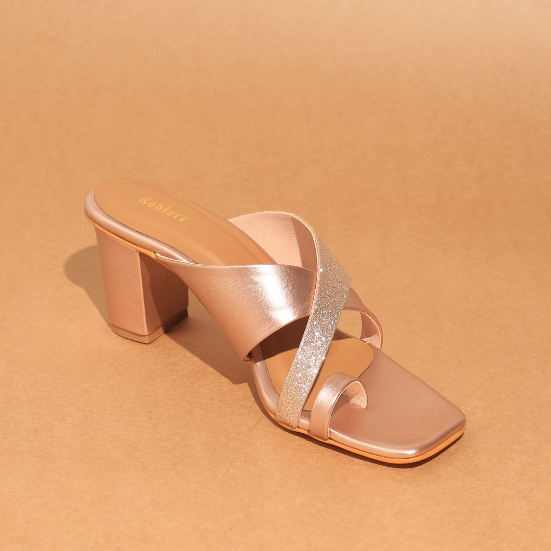 Shimmer Strap Heel