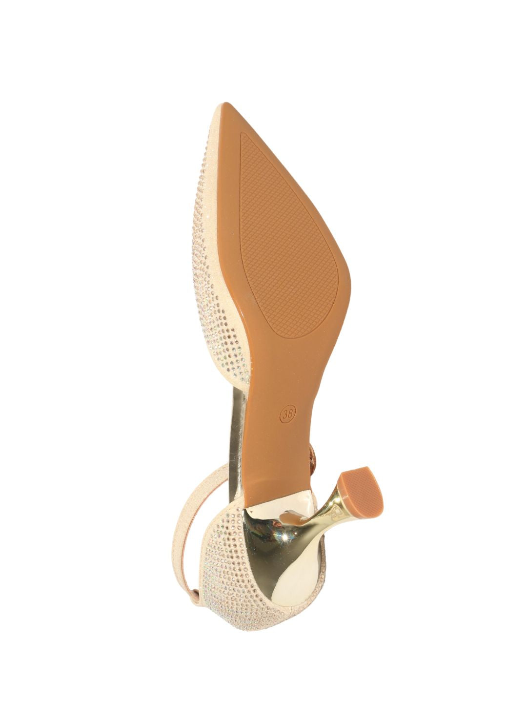 Gold Embellished Party Heels