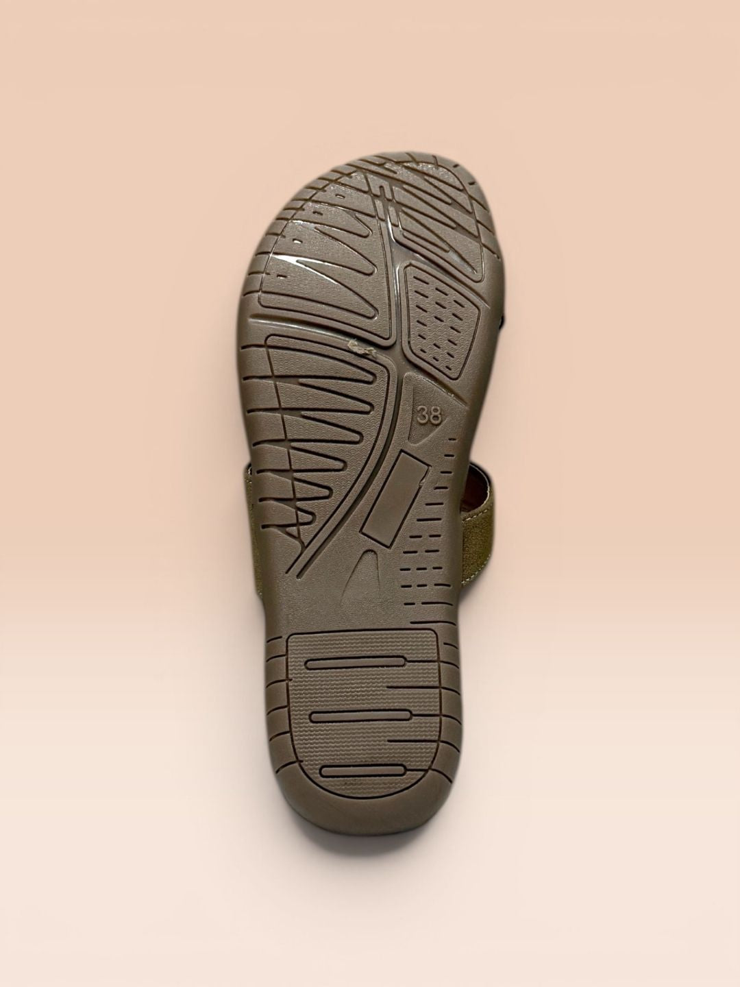 Olive Toe-Loop Sandals