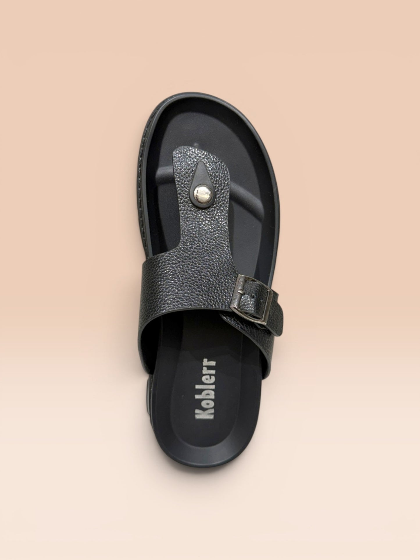 Men's Leather T-Strap Sandals
