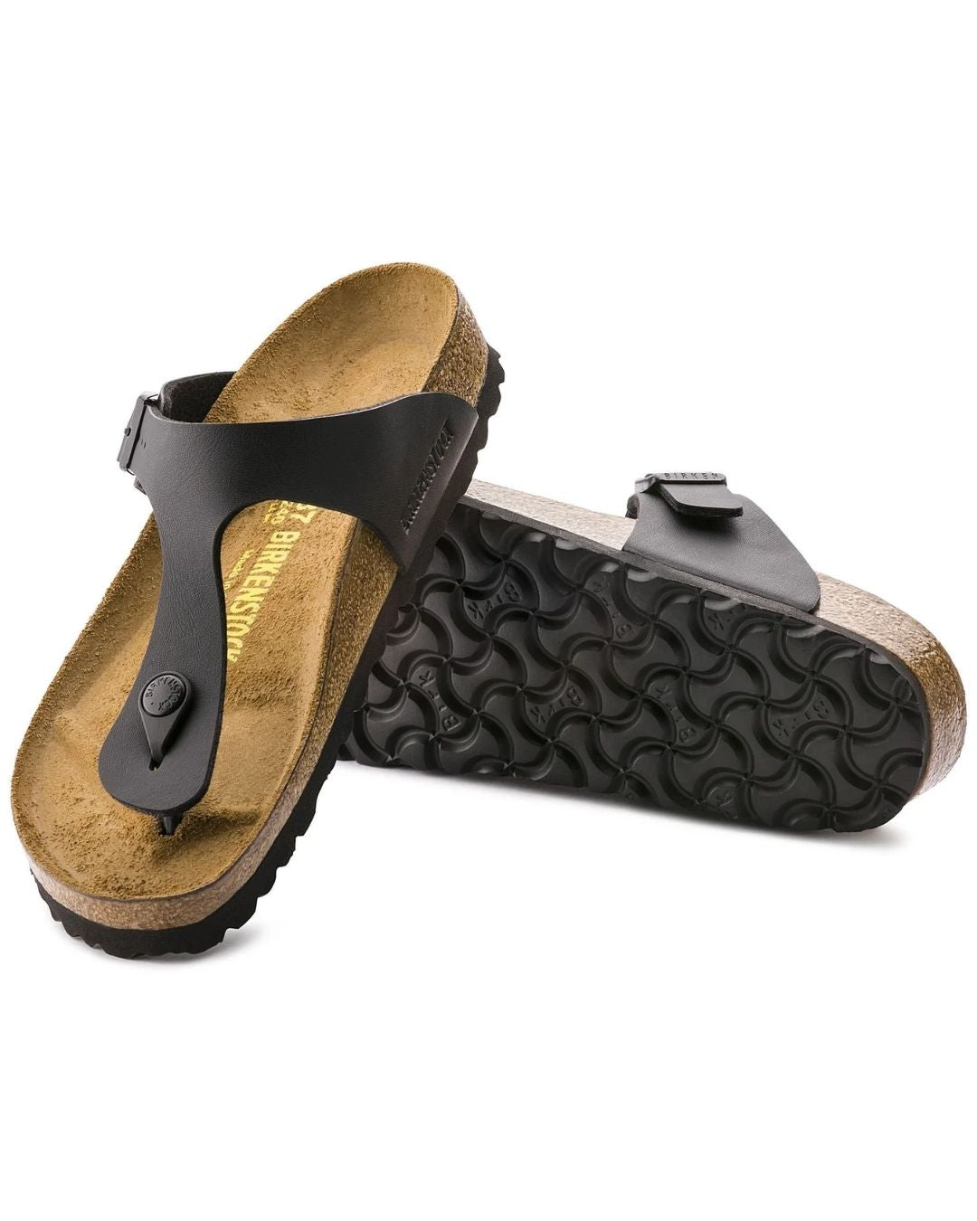 Gizeh Birko-Flor Black Unisex Sandals