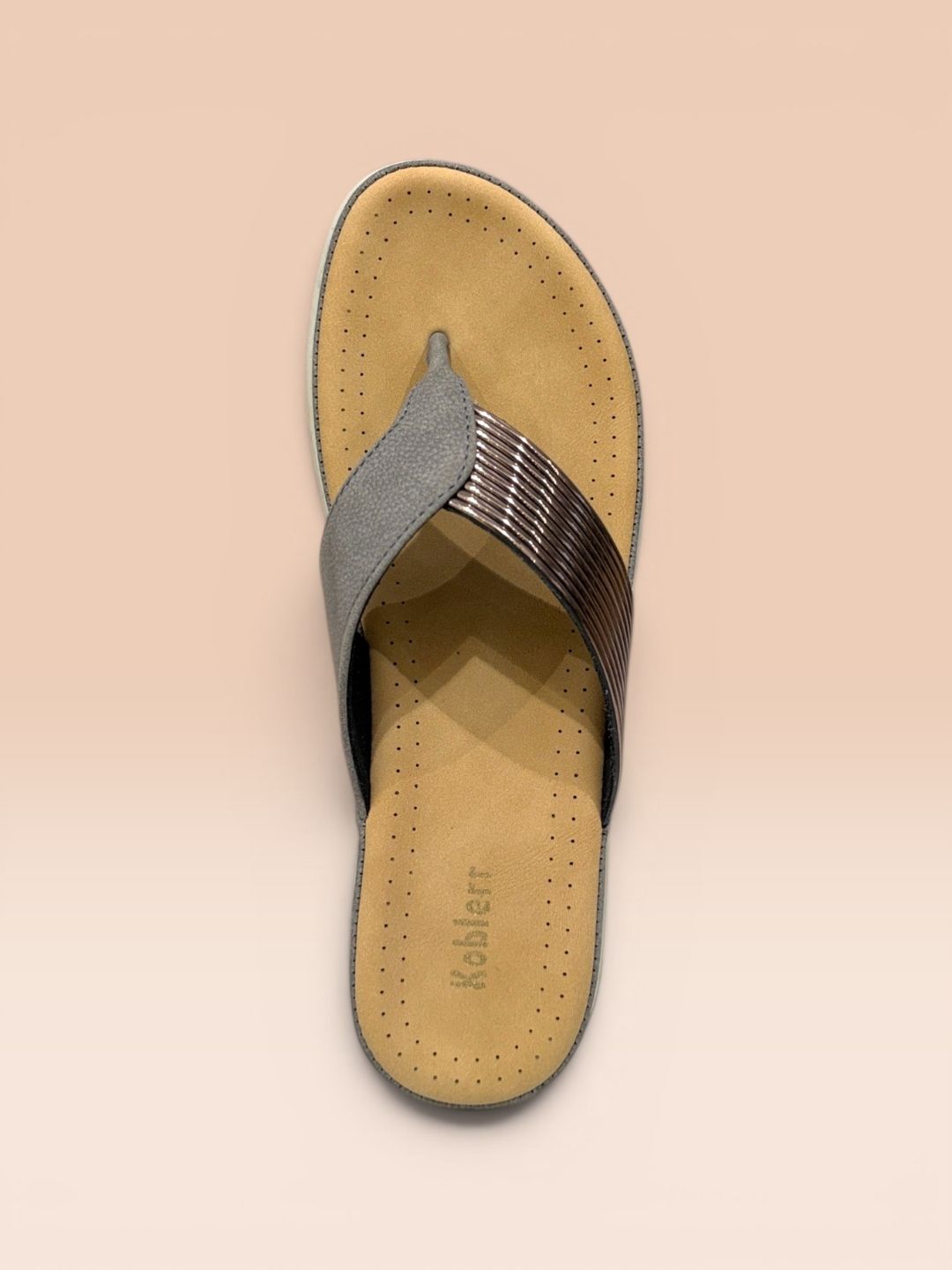 Silver Casual Slippers