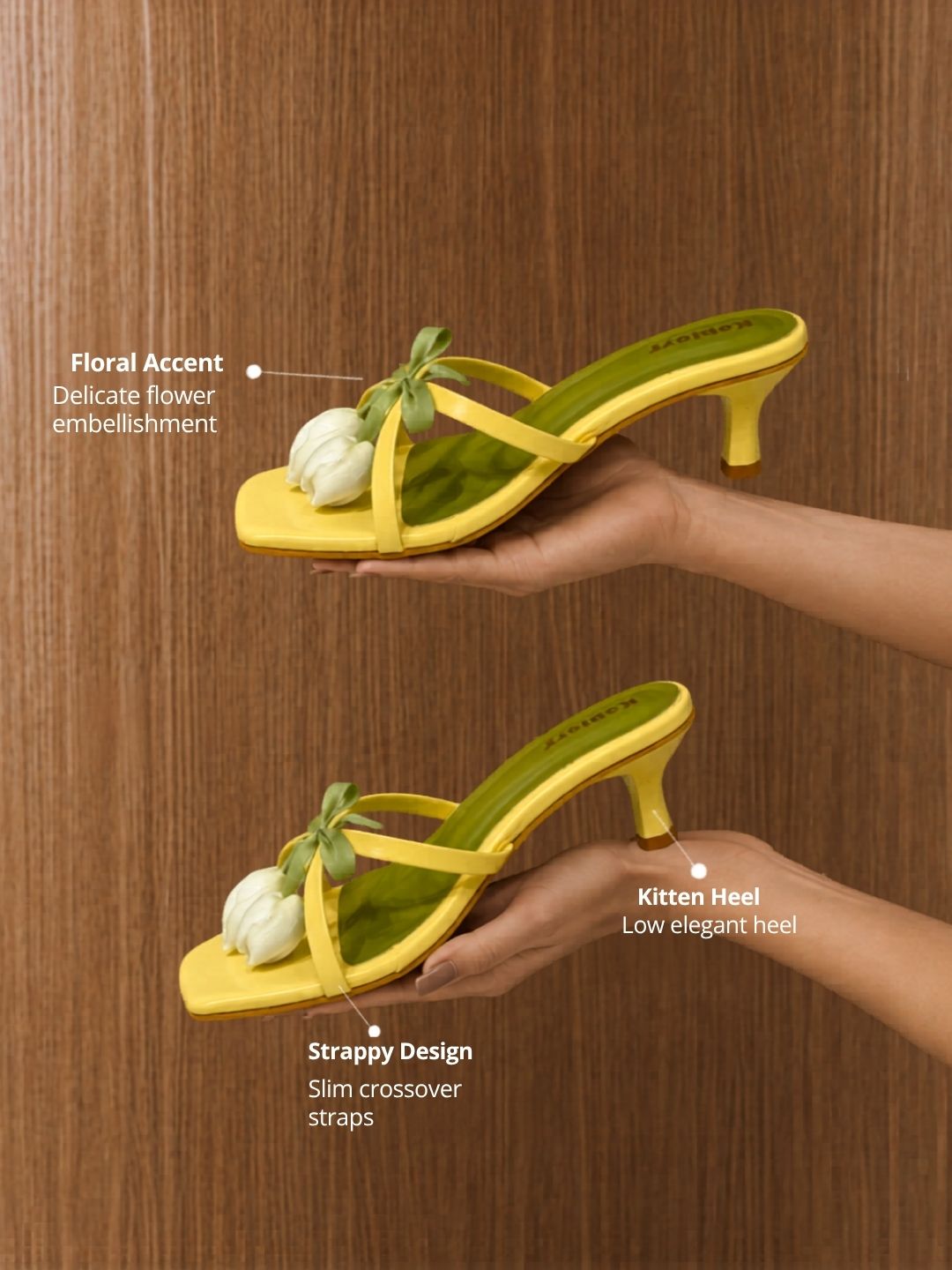 Yellow Tulip Heels