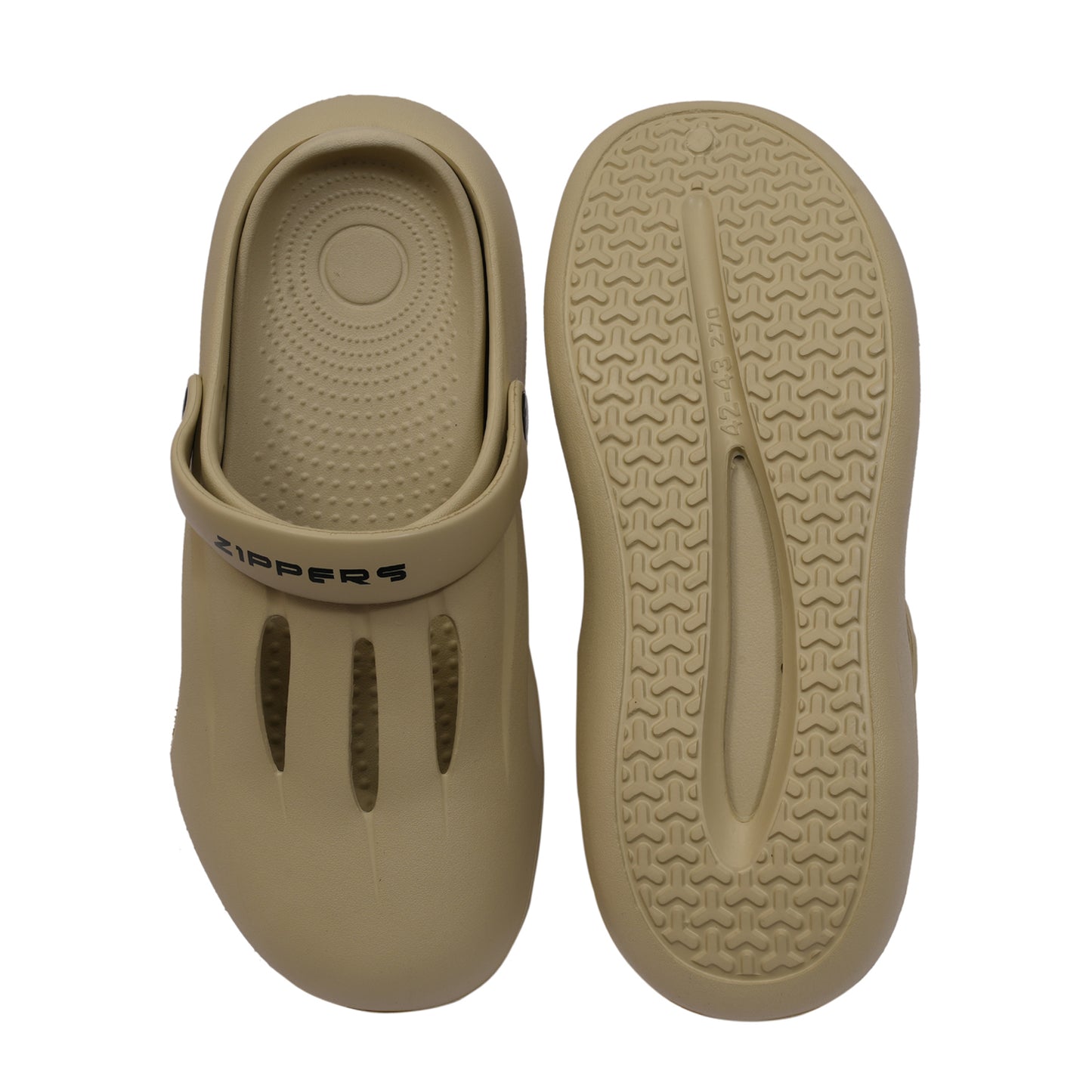 Max - Beige Clogs with removable sole