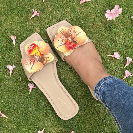 Orchid Slides in Tan