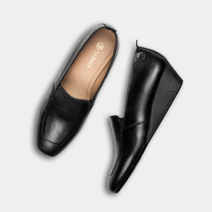 JESICA - Wedge Loafer in Piano Black