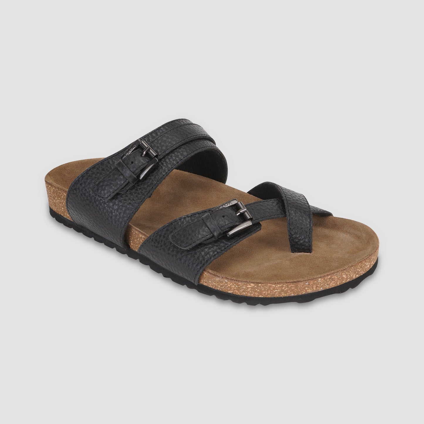 Leather Sandal For Men (Black)