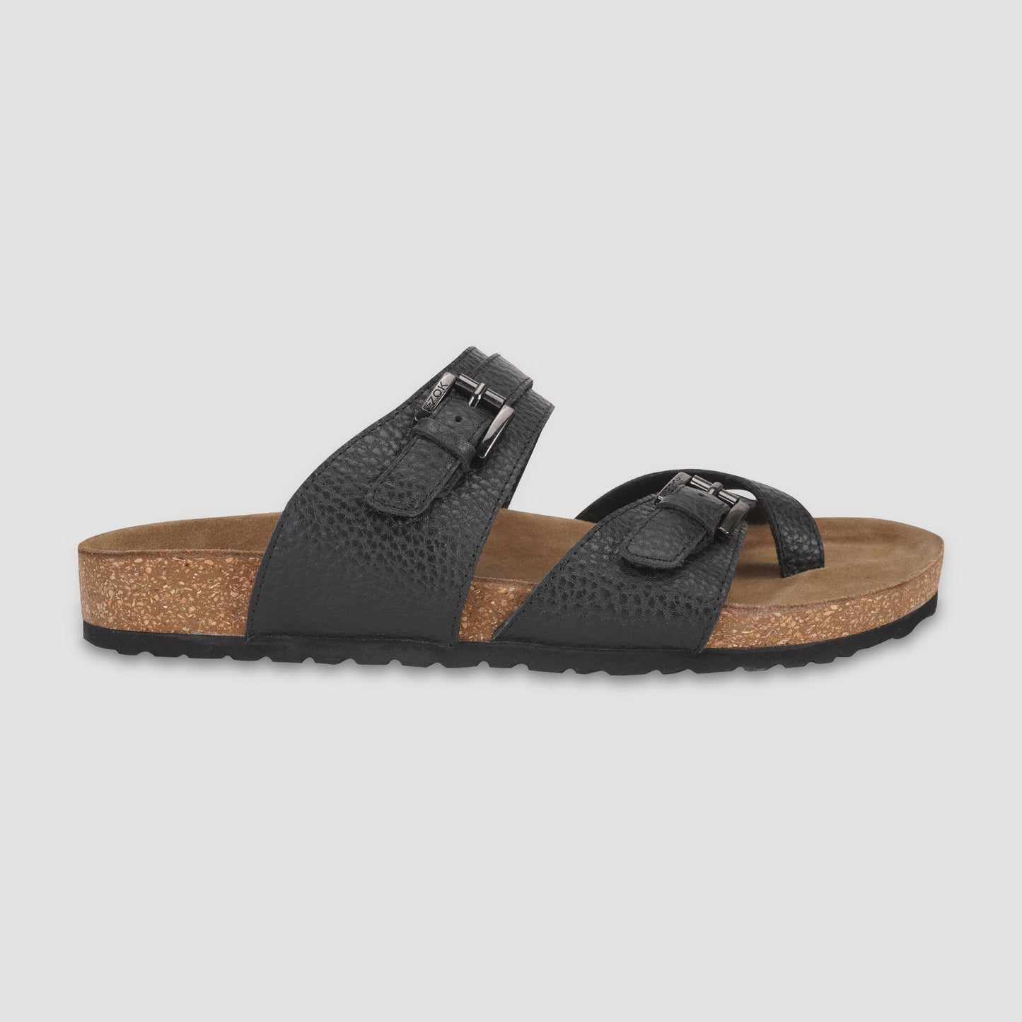 Leather Sandal For Men (Black)