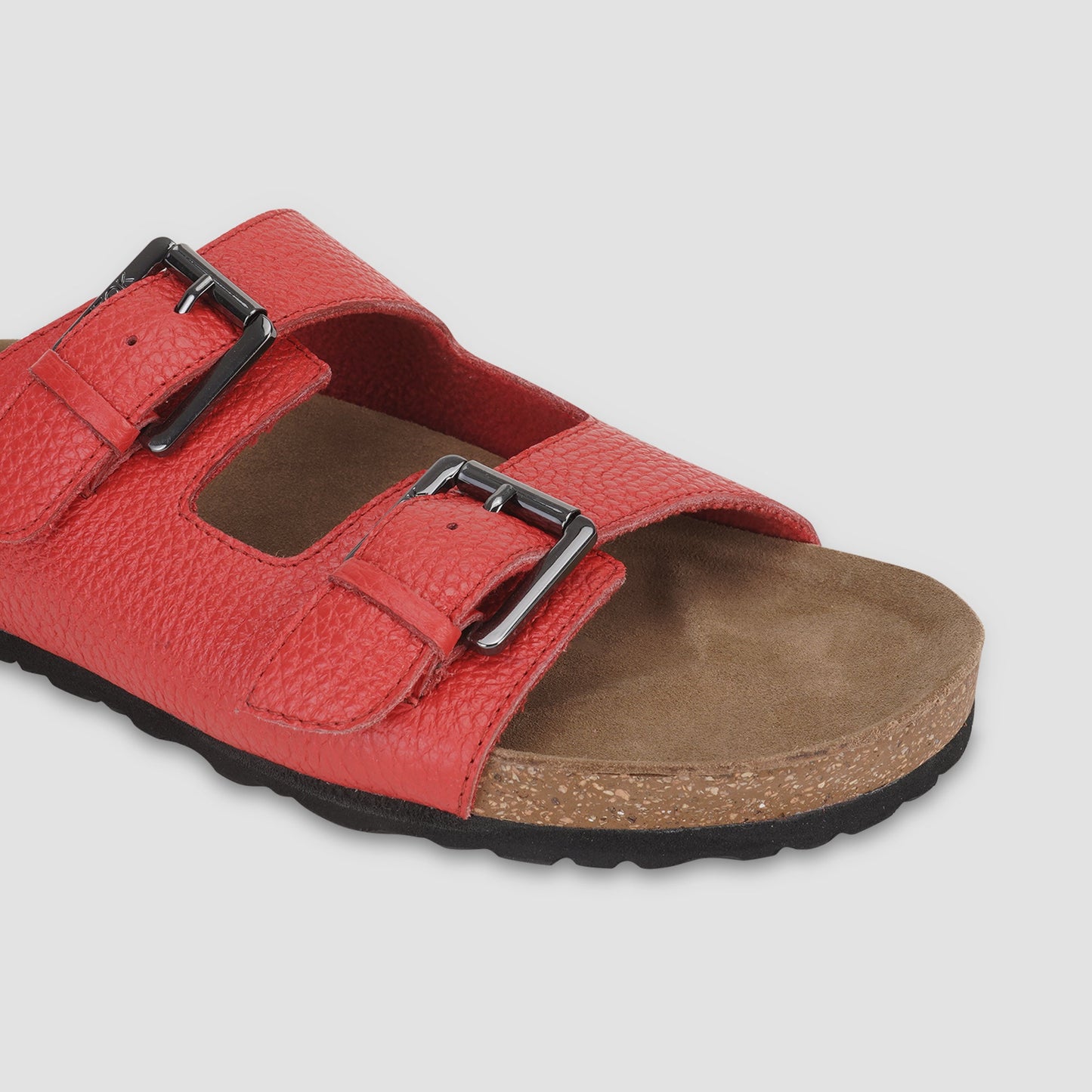 Leather Sandal For Men (Red)