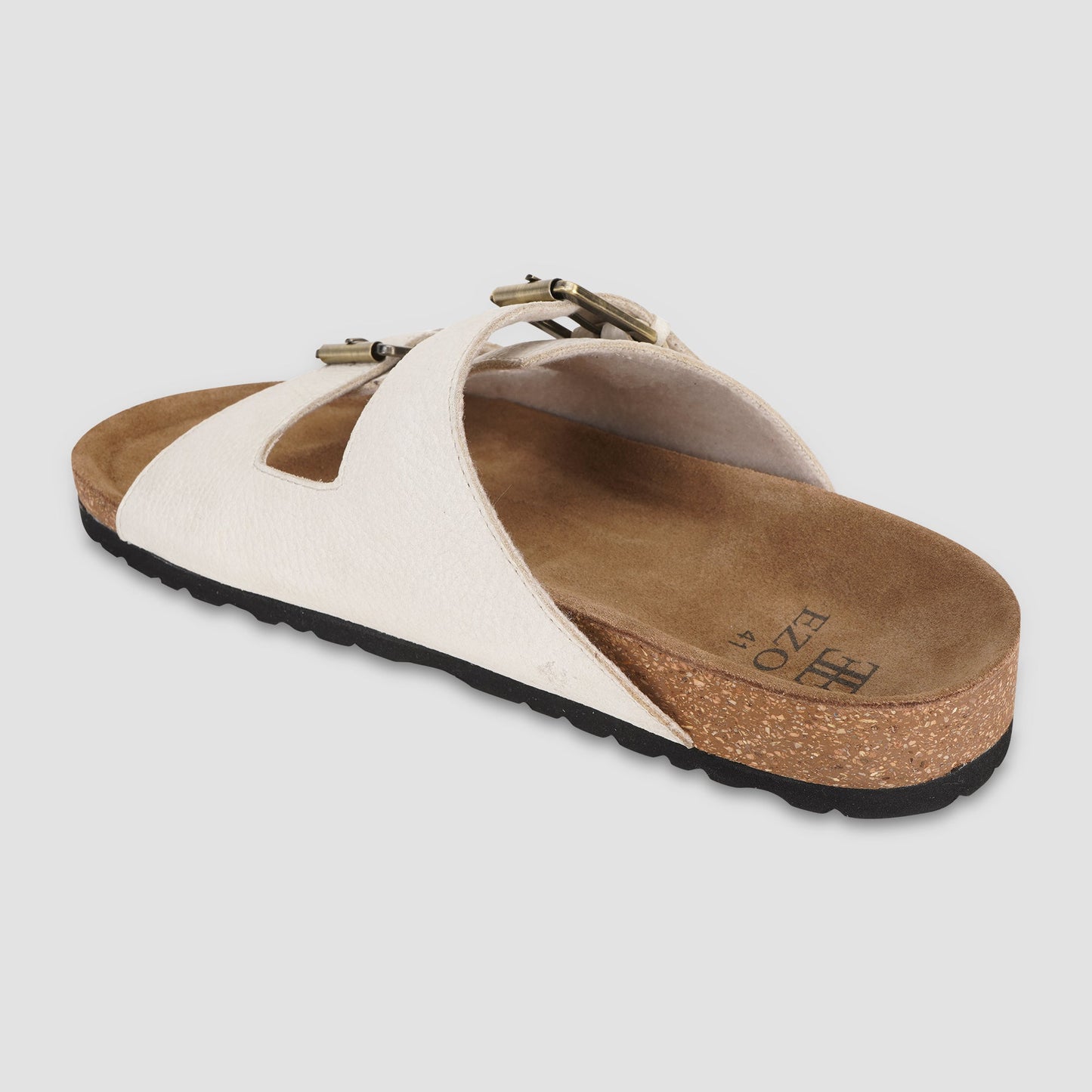 Leather Sandal For Men (Beige)