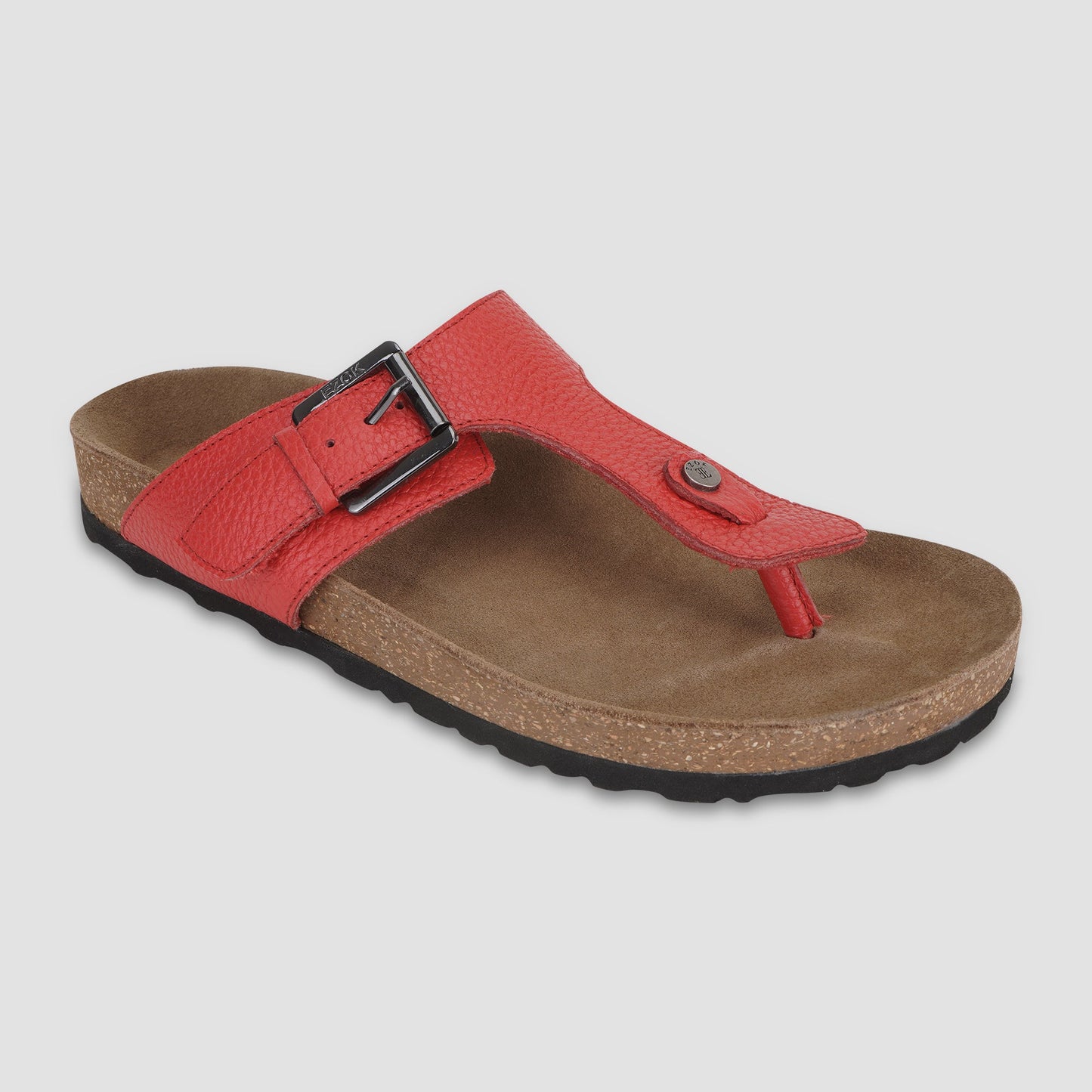 Leather Sandal For Men (Red)