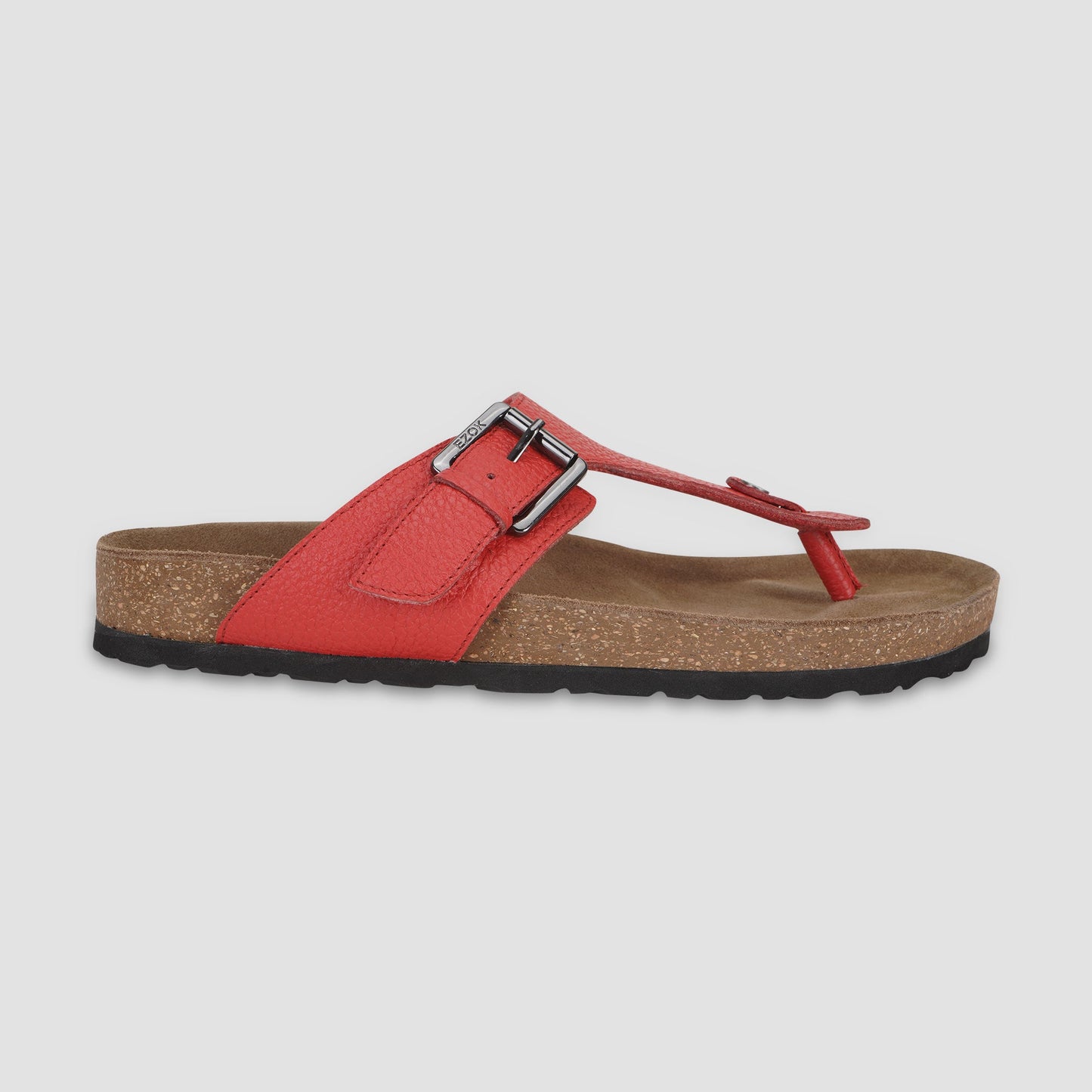 Leather Sandal For Men (Red)