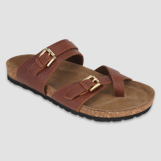 Leather Sandal For Men (Tan)