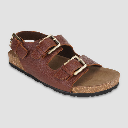 Leather Sandal For Men (Tan)