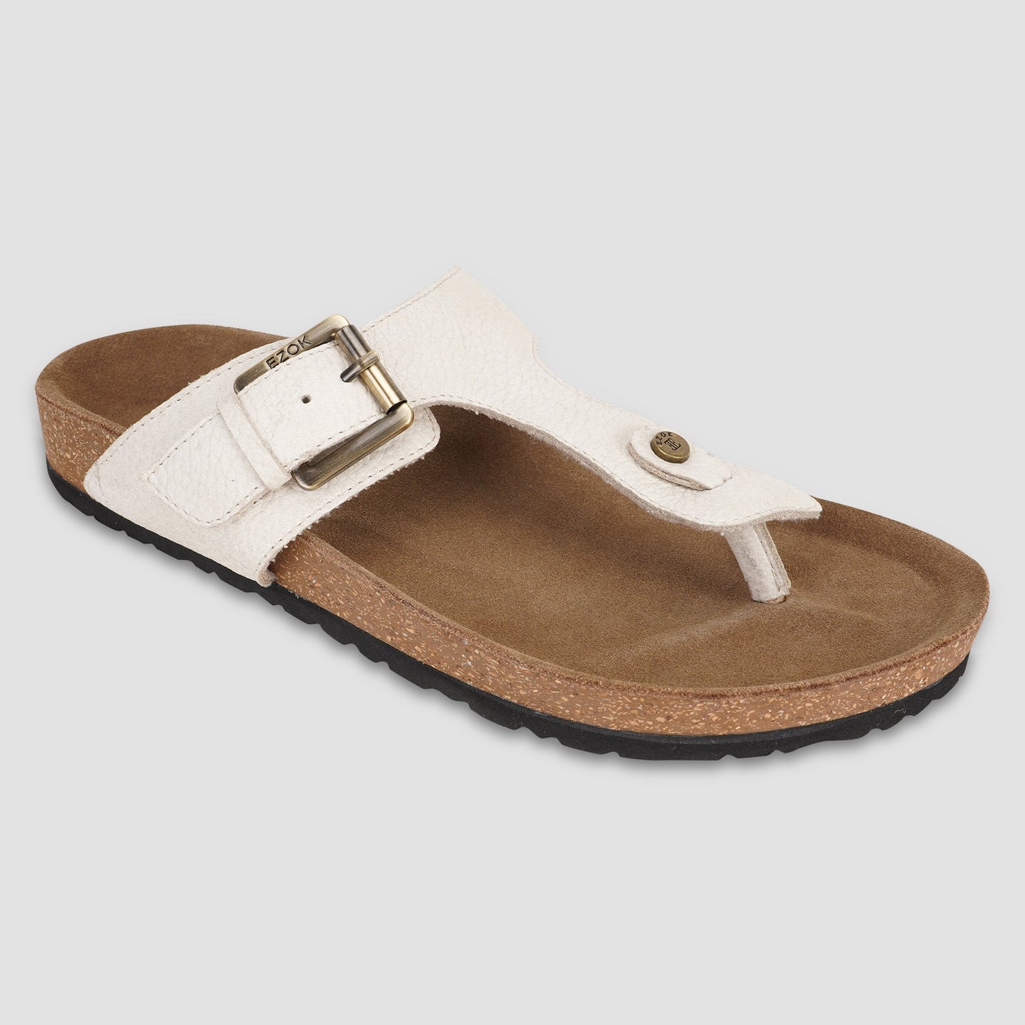 Leather Sandal For Men (Beige)