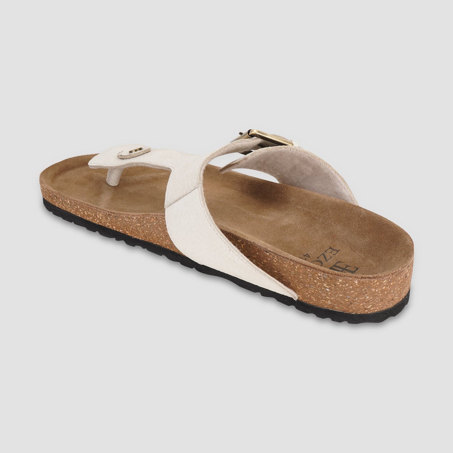 Leather Sandal For Men (Beige)