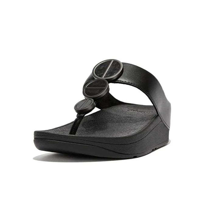 Women's Halo Metallic-Trim Toe-Post Sandals