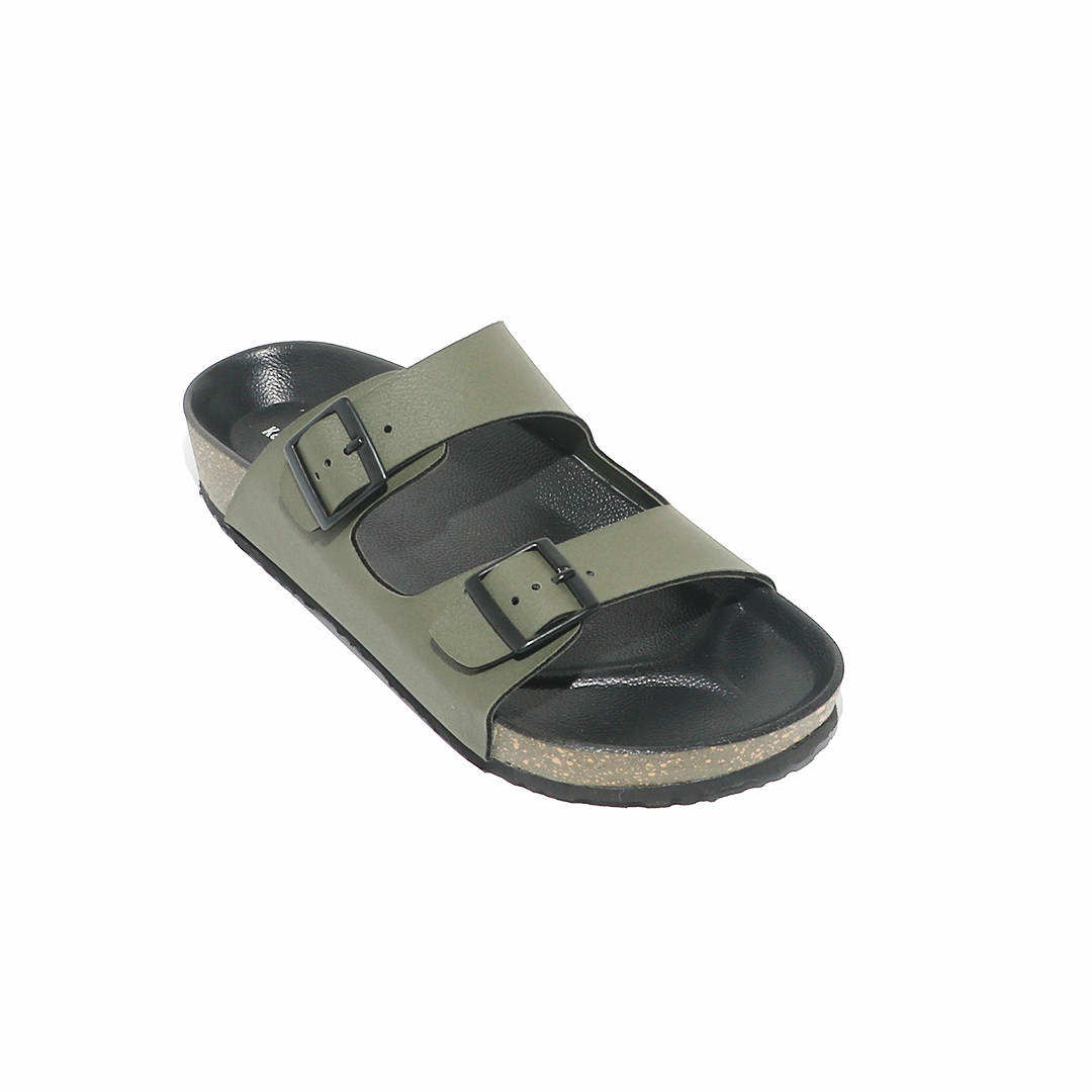 Men's Buckle Double Strap Sliders