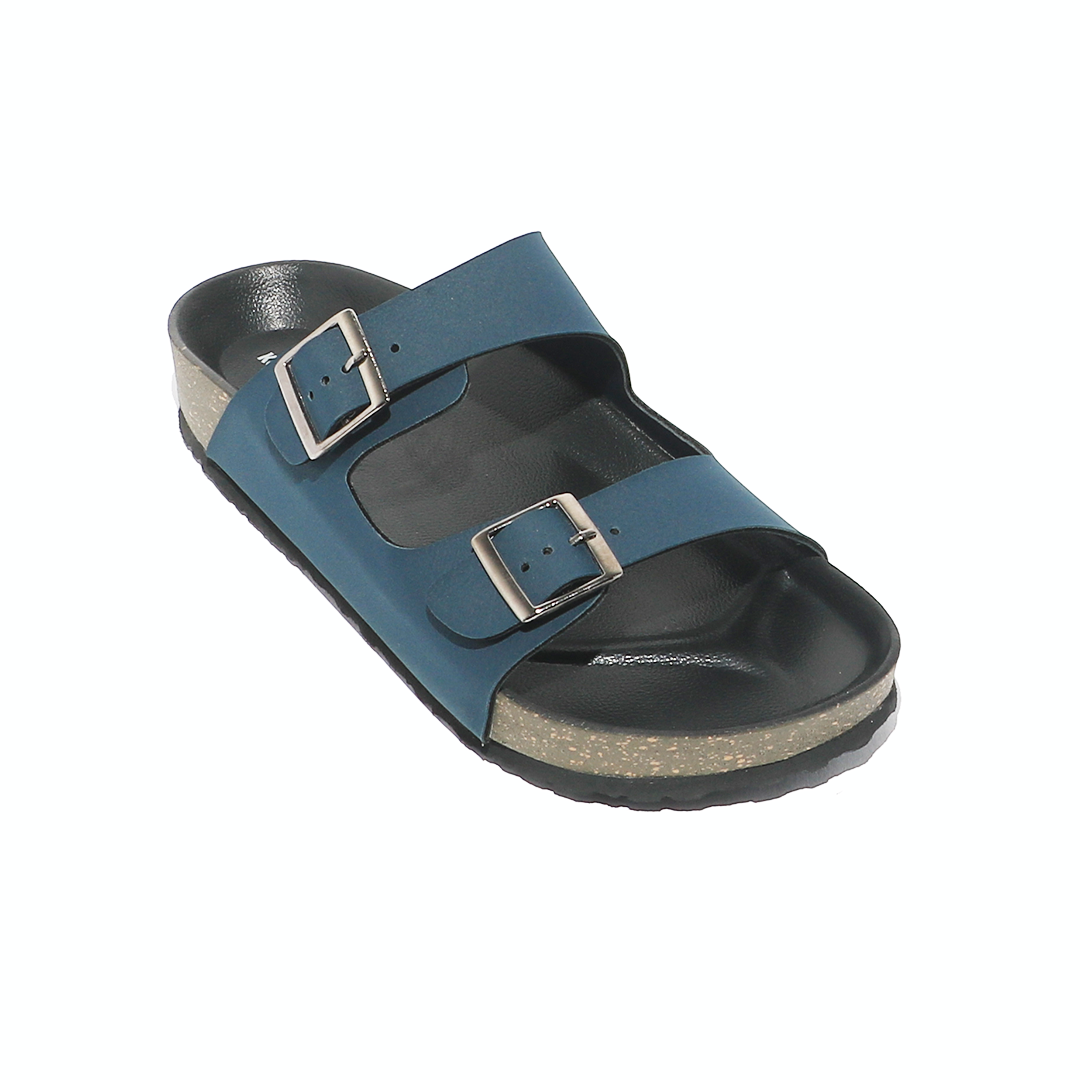 Men's Buckle Double Strap Sliders