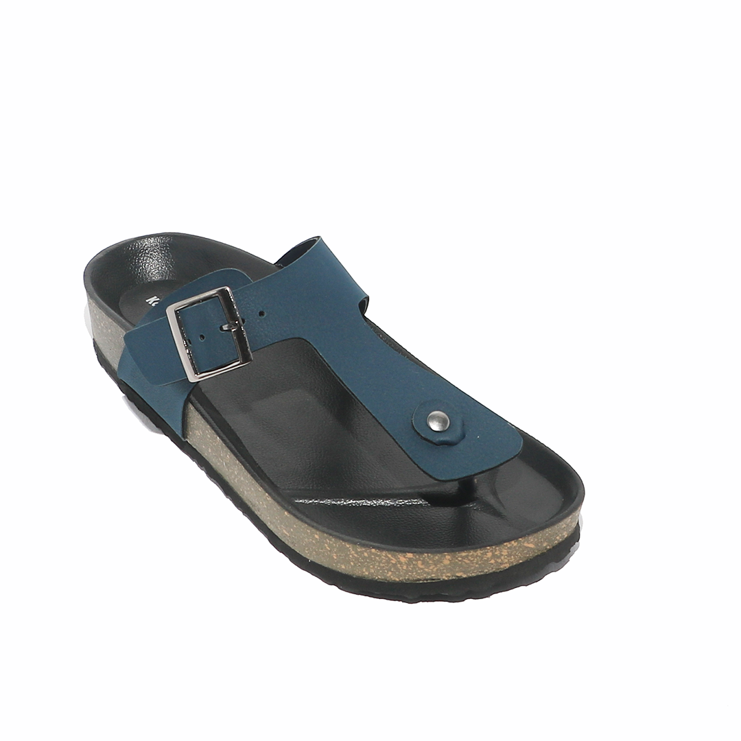 Men’s T-Strap Sandals in Navy