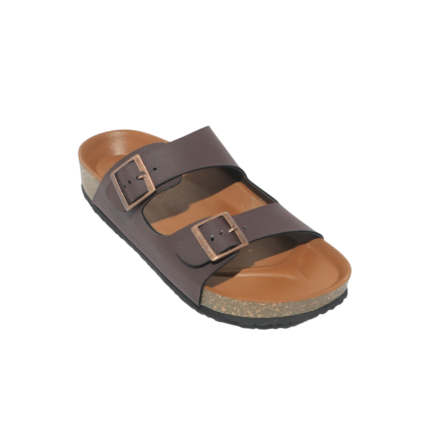 Men's Buckle Double Strap Sliders