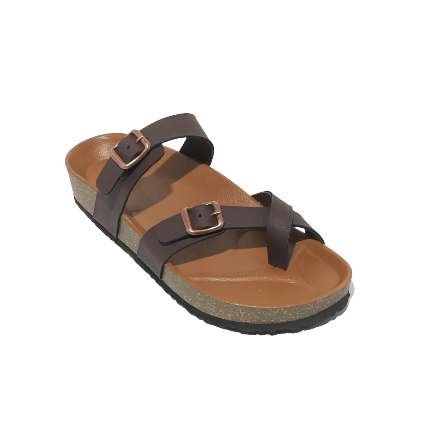 Mens's Toe Ring Sandals in Brown