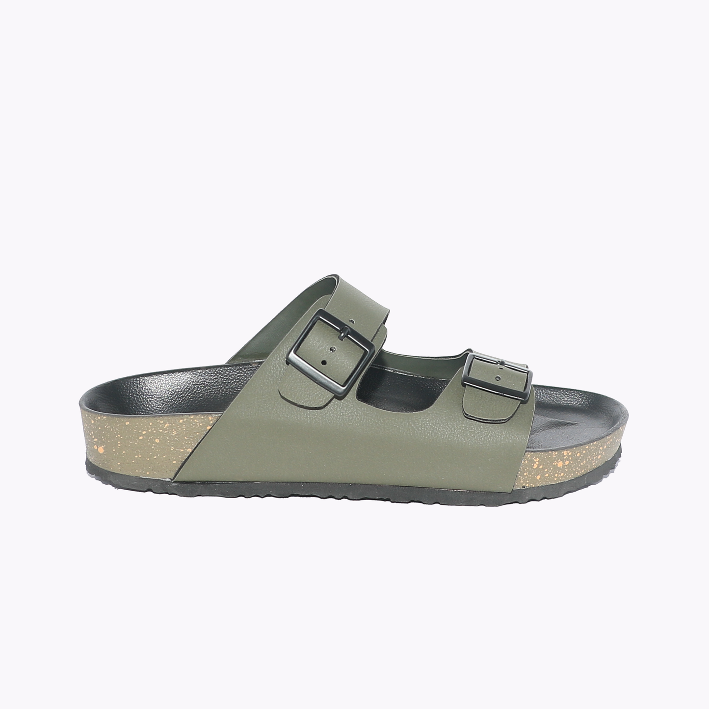 Men's Buckle Double Strap Sliders