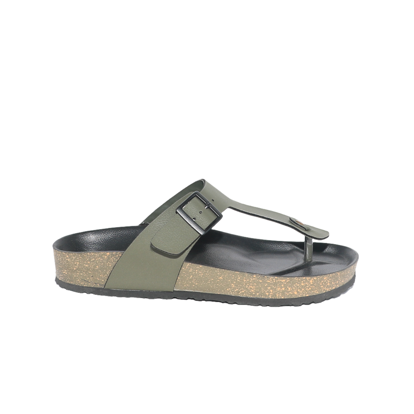 Men’s T-Strap Sandals in Olive