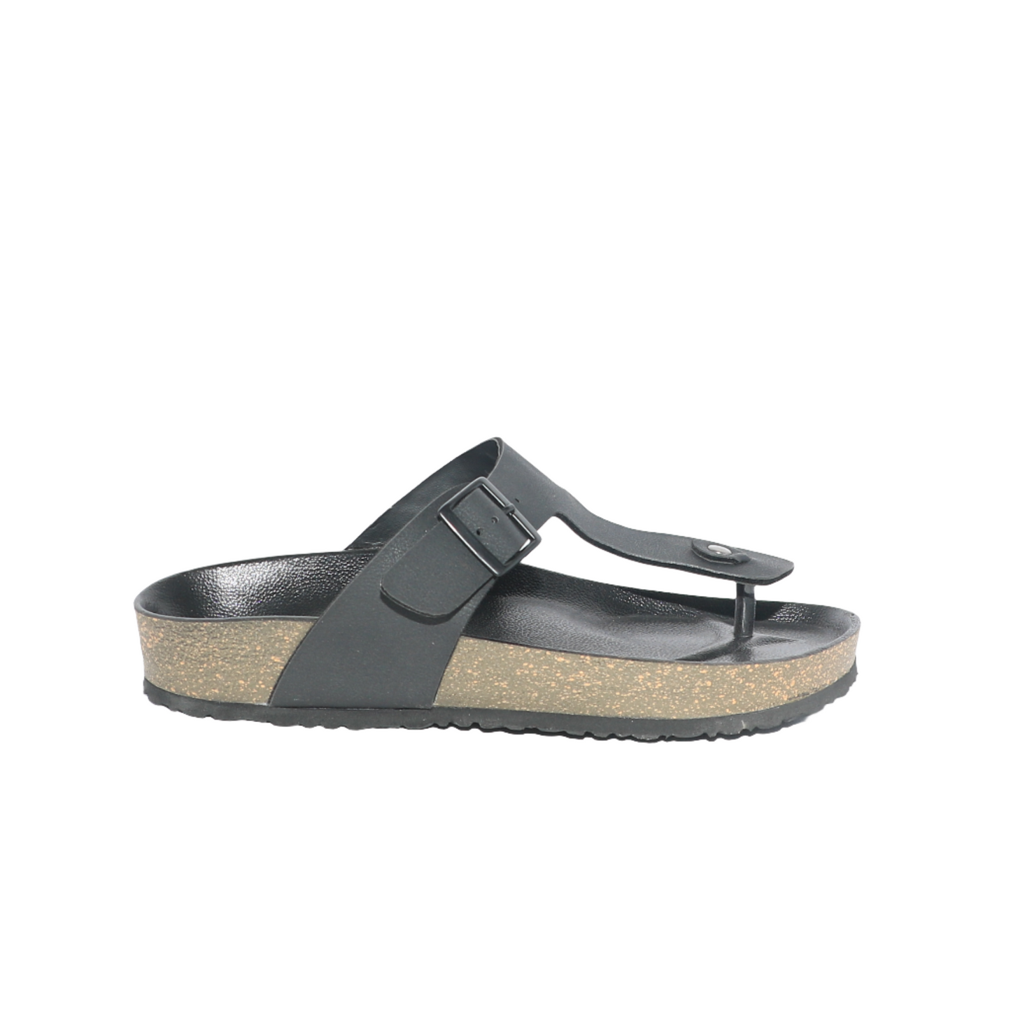 Men’s T-Strap Sandals in Black