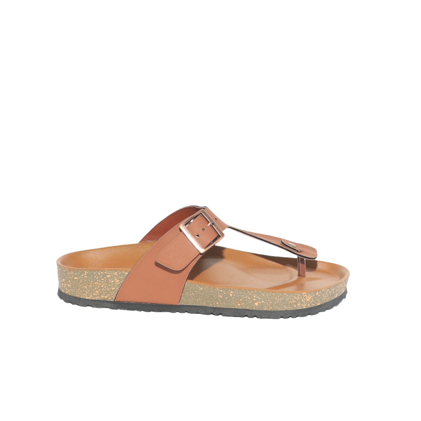 Men’s T-Strap Sandals in Tan