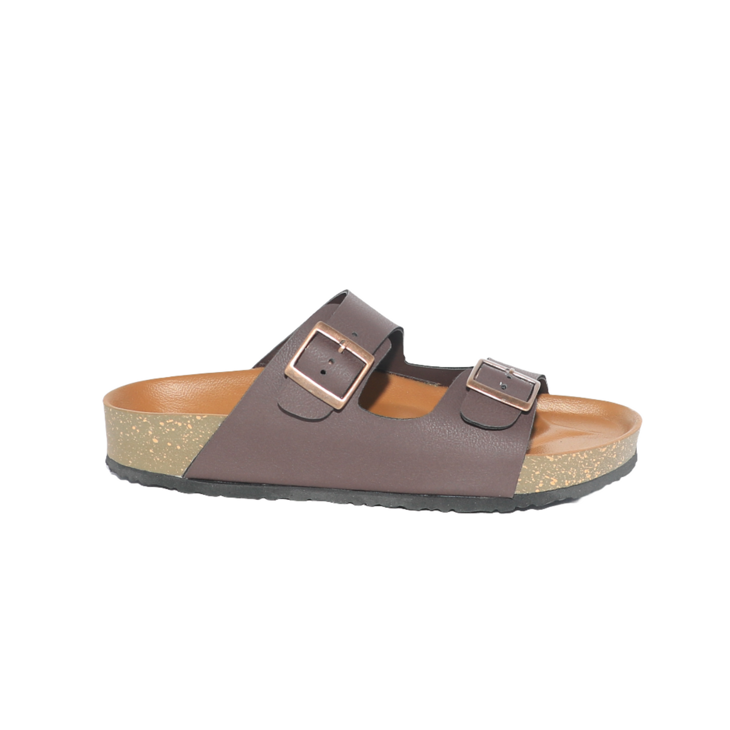 Men's Buckle Double Strap Sliders