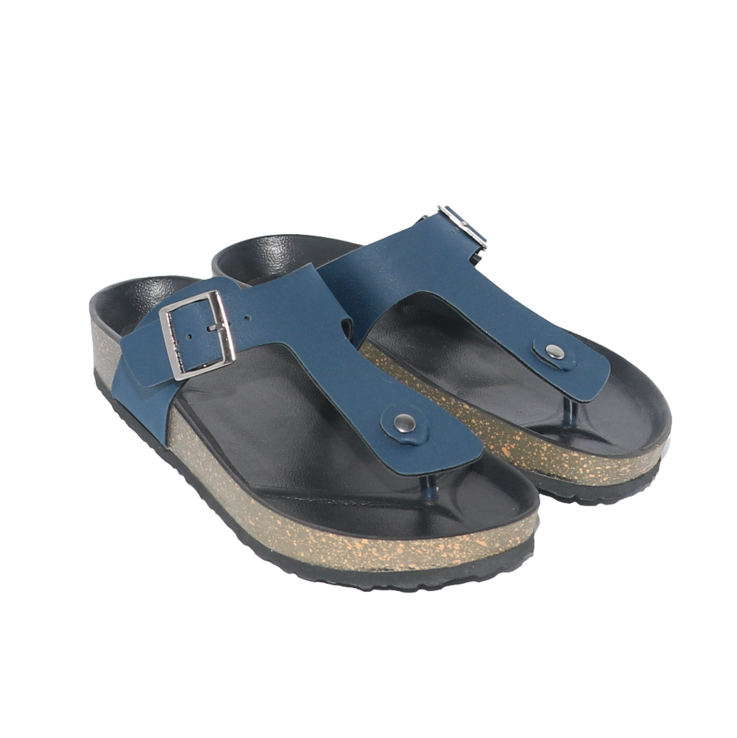 Men’s T-Strap Sandals in Navy