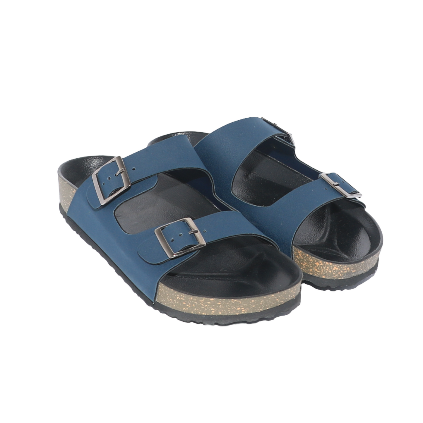 Men's Buckle Double Strap Sliders