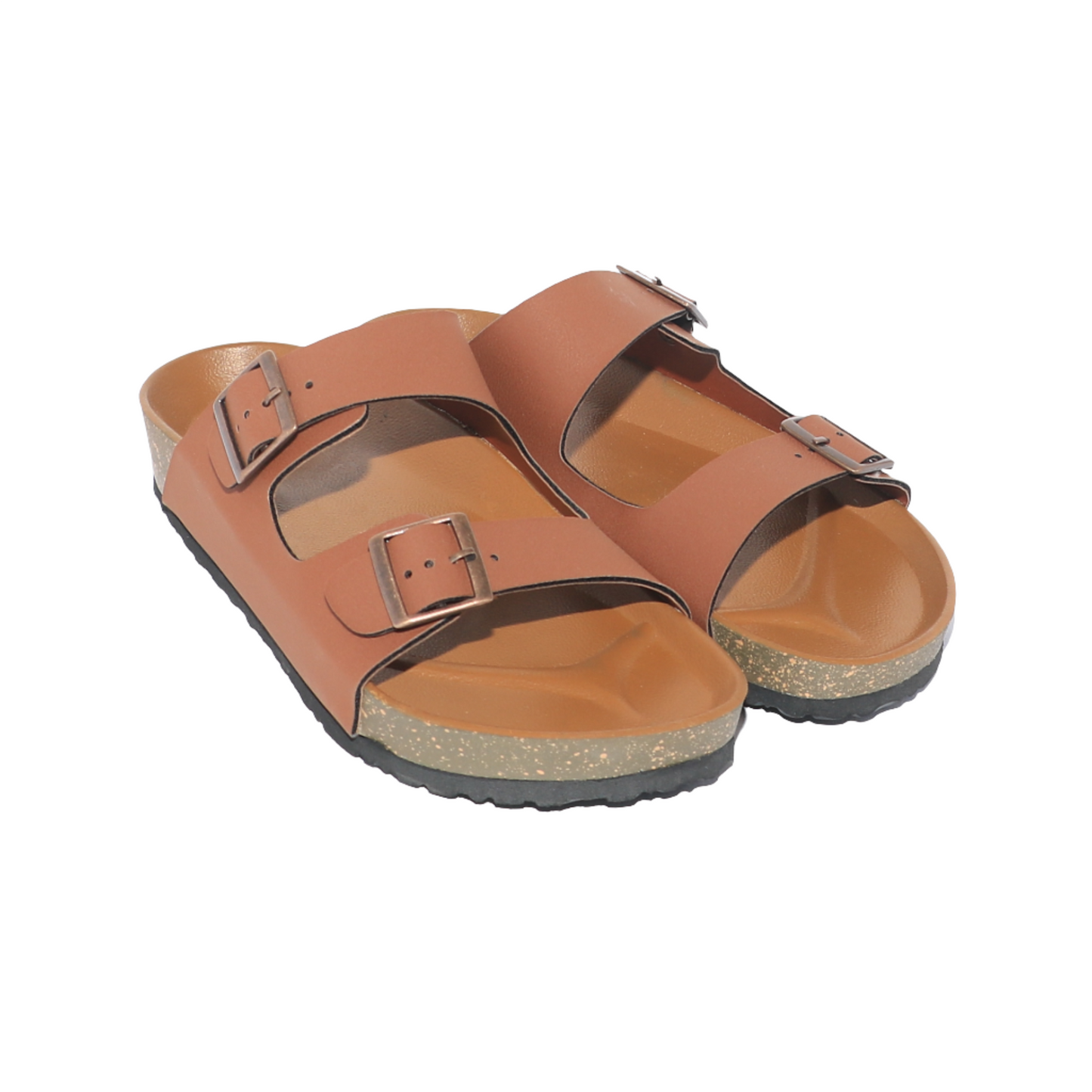 Men's Buckle Double Strap Sliders