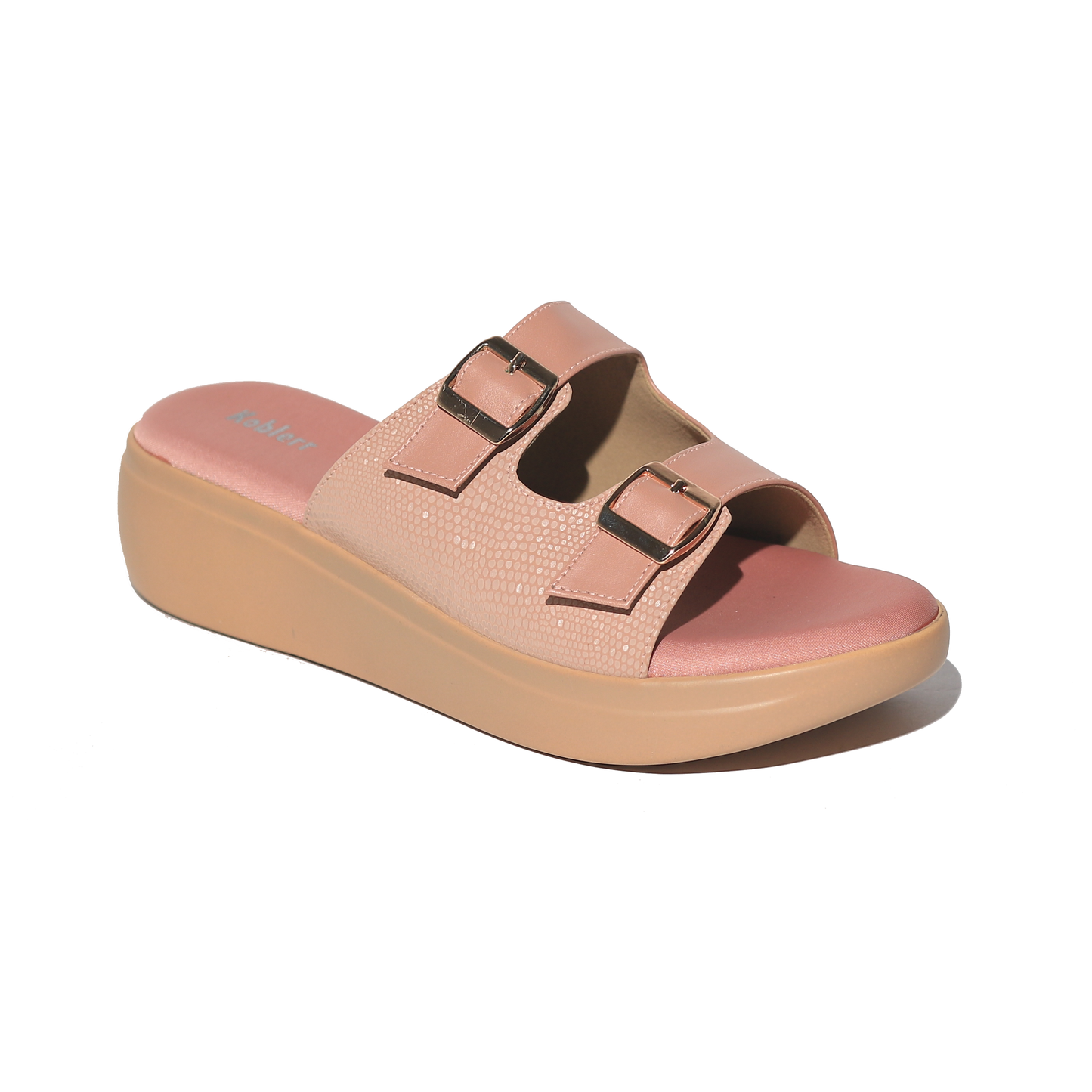 Peach Casual Platform Heel